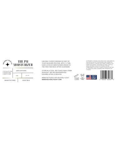 LuxeJoie Heavenly Goat PM Moisturizer - Goat Milk Night Cream 1.69 oz | Microbiome Skincare with Prebiotics & Probiotics - Buy Online on GoSupps.com