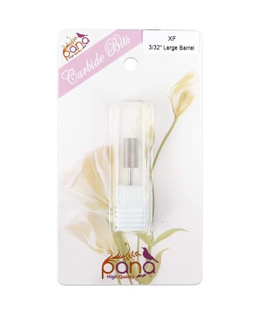 Pana 3/32 Flat Top Nail Carbide Bit - Silver Large Barrel Head (XF Grit) for Electric Dremel Drill - Buy Online on GoSupps.com