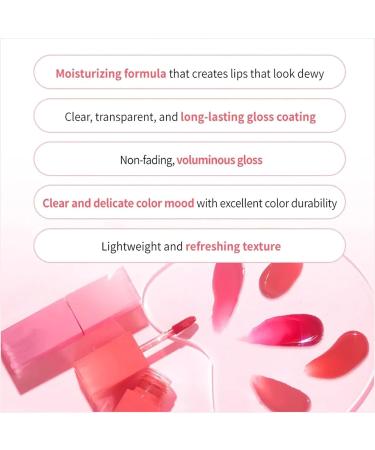  TANOOS Macqueen Water Glow Lip Tint Jelly Plump Liquid Lip Balm Dewy Water Glow Lip Tint Set Long Lasting Moisturizing Non-Stick Waterproof Lip Oil Gloss Lip Non-Stick Cup Waterproof Lip Oil (Colour : 5 - Buy Online on GoSupps.com