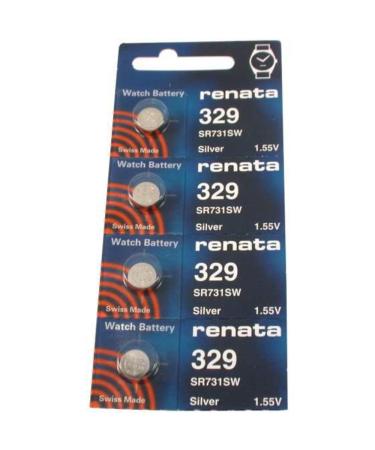 #329 Renata Watch Batteries 4Pcs