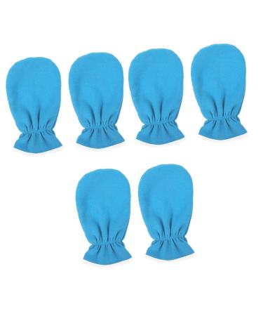 POPETPOP 3 Pairs Exfoliating Hand Mask Gel Moisturizing Gloves Exfoliating Body Mitt Gel Hand Gloves Black Cotton Gloves Women Rough Hand Care Gloves Dry Skin Miss Fingerless Flannel