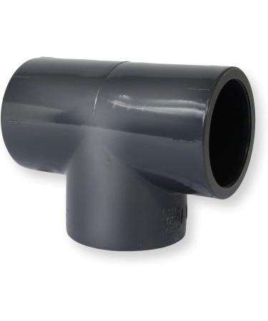 Paradies Pool PVC T-Piece 50mm 90 - High-Quality European Fitting with Adhesive Sleeves | 1 Piece for International Shipping - Buy Online on GoSupps.com