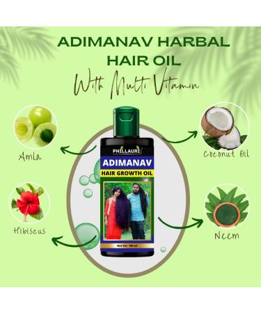 Herbal Hair Oil - Pure Adivasi Formula for Hair Growth & Fall Control | International Shipping - Buy Online on GoSupps.com