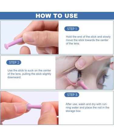 Pack of 4 Contact Lens Insertion Aids - Suction Cups for Soft & Hard Lenses | International Shipping - Buy Online on GoSupps.com