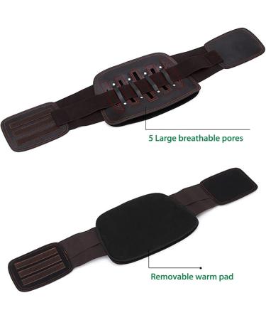 Back Corrector Leather Waist Belt - Protect Lumbar Spine & Lower Back - Size S (68-72cm) | International Shipping - Buy Online on GoSupps.com