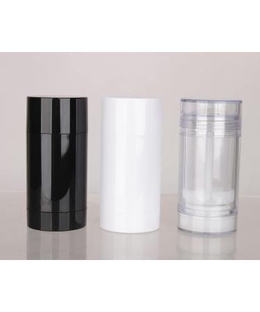 COSIDEA 6pcs Clear Round empty 75g / 2.5OZ deodorant containers Bottom Filling large twist up tubes for hair wax chapstick bottle 75g/2.5oz Clear - Buy Online on GoSupps.com
