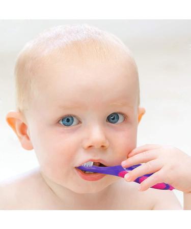 Slotic Baby Toothbrush 0-2 Years | Safe Soft Bristles, Dentist Recommended | 4-Pack - Buy Online on GoSupps.com