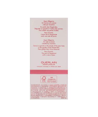 Guerlain Aqua Allegoria Pera Granita for Women Eau de Toilette Spray 4.2 Ounce 4.2 Fl Oz (Pack of 1) - Buy Online on GoSupps.com