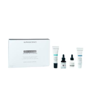 ALPHASCIENCE La Box Esthetique Intense Brightening Discovery Kit - Mela Bright C+ Regen HX HA Booster & Eye Matrix - Helps Reduce Look of Dark Spots & Scars - Moisturizing & Soothes - 1 Kit