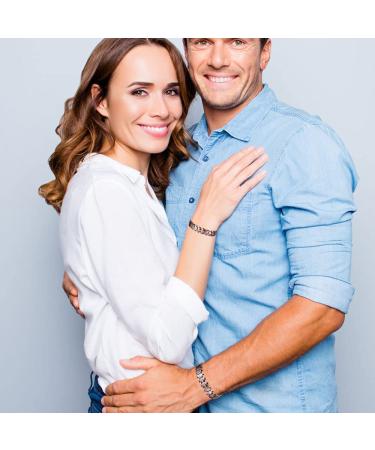 Men's Copper Magnetic Bracelet for Arthritis Pain Relief - 3500 Gauss Therapy Magnets for Migraines, Carpal Tunnel, Tennis Elbow - Adjustable Sizing Tool Included - Pure Copper Jewelry Gift - Buy Online on GoSupps.com