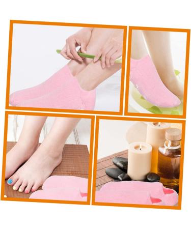Healeved 3 Pairs foot gel socks moisture enhancing socks spa moisture socks spa socks for dry feet moisturizing gel heel socks women foot masks non-slip care products Miss Cotton-Spandex - Buy Online on GoSupps.com