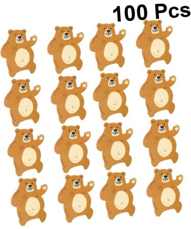 OUNONA 100pcs Message Card for Lollipop Brown Decor Lollipop Paper Card Candy Holder Card Lollipop Decoration Brown Lollipops Candy Greeting Cards Message for Lollipop Decorative Card - Buy Online on GoSupps.com