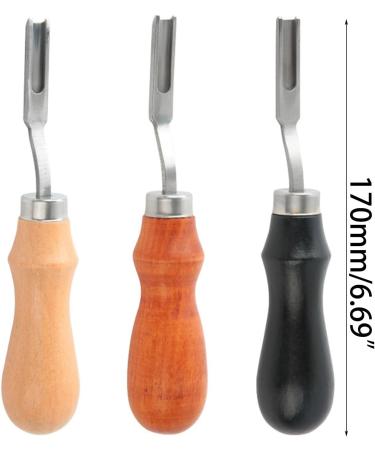 Professional Stainless Steel Leather Razor SCHABER | Premium Leather Edger for DIY | Wide Scraper & Thin Trimmer for Smooth Edges - Black - Buy Online on GoSupps.com