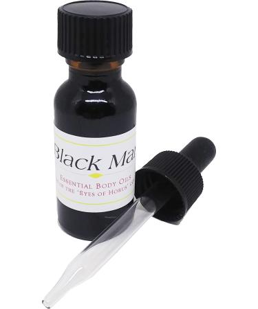 Black Man For Men Scented Body Oil Fragrance Glass Dropper Top - Black - 1/2 oz. - ID#38940 0.5 Fl Oz (Pack of 1)
