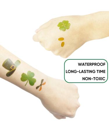 168 PCS St Patricks Day Tattoos Stickers - Shamrock Temporary Irish Tattoos for Parade Party Favors - Buy Online on GoSupps.com