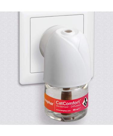 BEAPHAR CATCOMFORT - Electric pheromone diffuser for cats - Reduces stress and unwanted behavior without dependency or drowsiness - 1 plug and 1 refill of 48 ml - Buy Online on GoSupps.com