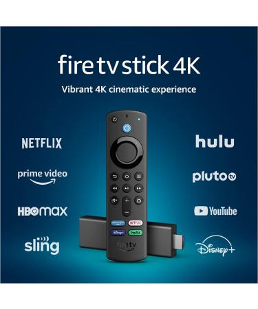 Certified Refurbished Fire TV Stick 4K streaming device with latest Alexa Voice Remote (includes TV controls), Dolby Vision