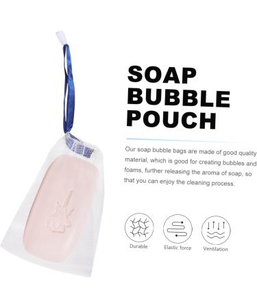 Baluue 20pcs Foaming Net Foaming Net Soap Foam Net Bar Soap White Pouches with Drawstring Travel Soap Nylon - Buy Online on GoSupps.com