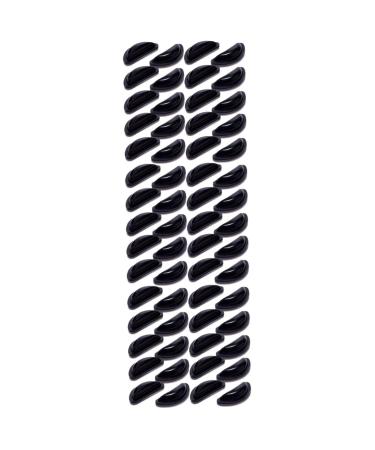 Gleavi 30 pairs of glasses nose pads D-shaped glasses cushion Anti-slip nose pads for glasses glasses pads Self-adhesive nose pads for glasses Plate pebbles blackx3st 1.5x0.6cmx3pcs
