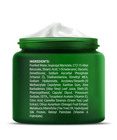 MYST RE BEAUT Tea Tree Oil Face Cream with Vitamin C - Acne Soothing & Wrinkle Reducing Formula - 8 oz - Buy Online on GoSupps.com