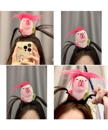 hgnxa Cute Capybara Hairband Cartoon Animal Hairband Hair Hoop for Youngsters and Cosplay Stylish Kids Girls Headdress Jewelry Brown - Buy Online on GoSupps.com