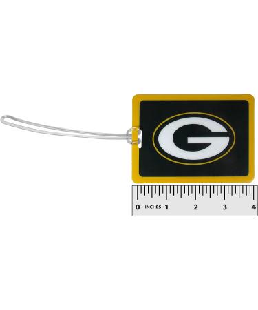 NFL Green Bay Packers Vinyl Luggage Tag 2pk - Official Team Merchandise - Buy Online on GoSupps.com