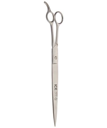 Tamsco Barber Scissor/Groomer with Rest 12-Inch Stainless Steel Ice Tempered Beveled Edge Straight