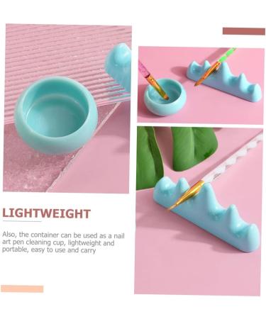 Healeved 5 Sets Nail Art Brush Cup Mini Crown Clip Soak off Bowl Makeup Brush Organizer Nail Brush Nail Pen Washing Cups Candle Holder Acetona Gel Pen Holder Plastic Nail Removal - Buy Online on GoSupps.com
