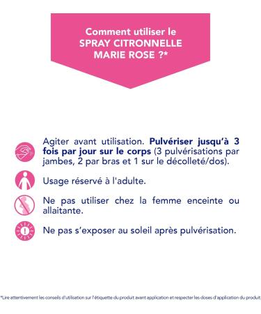 Marie Rose Citronella Refreshing Spray 100ml - Buy Online on GoSupps.com