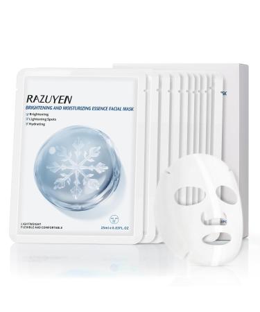 Brightening Hydrating Face Mask Glowing & Moisturizing Face Mask with Niacinamide Rosa Water and Arbutin Rose Face Mask For All skin types Added Fragrance Free