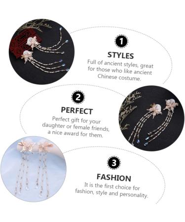 Ipetboom 1 Pair Butterfly Tassel Hair Clip Branch Hair Clip Hair Jewels for Women Accesorios Para Mujer Hair Styling Jewelry Tassel Headdress Kids Hair Accessories China Alloy Girl Vintage - Buy Online on GoSupps.com