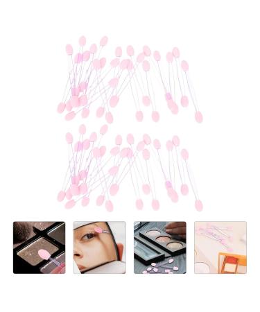 Beavorty 100pcs Eye Shadow Stick Applicators - Pink Makeup Cosmetic Brushes for Eyeshadow & Eyebrows - Buy Online on GoSupps.com