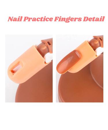 Flexible Nail Practice Hand Kit for Acrylic Nails - Training Mannequin with Tips, Files & Clipper - Buy Online on GoSupps.com
