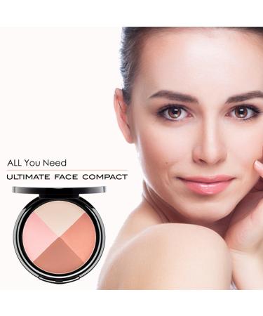 EVE PEARL Ultimate Face Compact Palette - Light to Medium | Blush, Highlighter, Contour & Eyeshadow Set - Buy Online on GoSupps.com