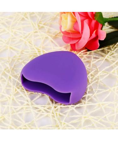 7 Colors Makeup Brush Cleaner Mat - Silicone Heart Glove Scrubber for Easy Cleaning | Purple Makeup Brush Cleaning Pad - Buy Online on GoSupps.com