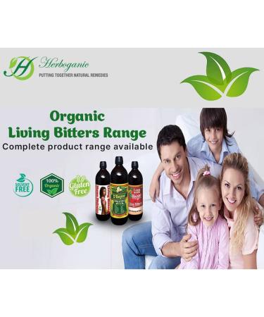 Herboganic Moringa Living Bitters - Pure and Potent Herbal Supplement - Buy Online on GoSupps.com