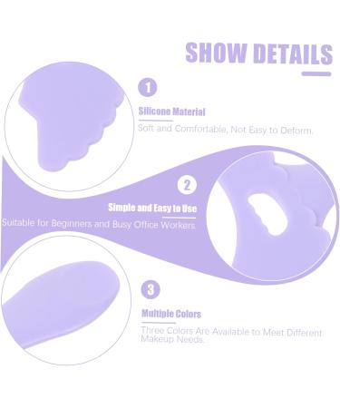 Housoutil 3 pcs Girl Eyeshadow Women Tool Multi-functional Eye Reusable Aid Makeup Stencils Eyeliner Silicone - Buy Online on GoSupps.com