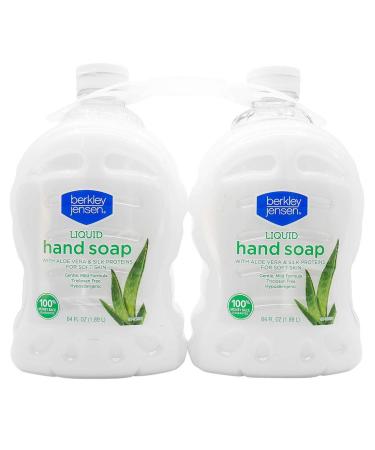 Berkley Jensen Liquid Hand Soap with Aloe Vera & Silk Protein - Gentle & Moisturizing for Soft Skin | International Shipping Available - Buy Online on GoSupps.com