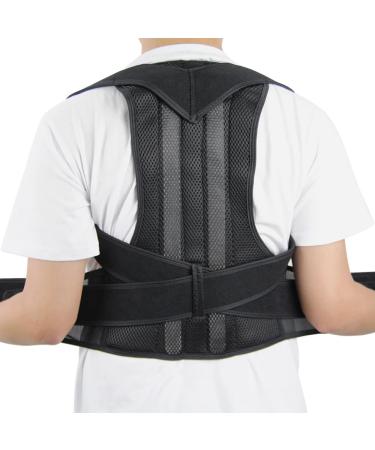 Back Support Belt & Posture Corrector - Relief for Upper & Lower Back Pain | Small Size Available - Men & Women - Buy Online on GoSupps.com