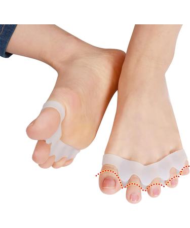 ALINZO Bunion Corrector - Slip-Proof Toe Separator & Orthopedic Splint for Big Toe Pain Relief - Unisex (Flesh) - Buy Online on GoSupps.com