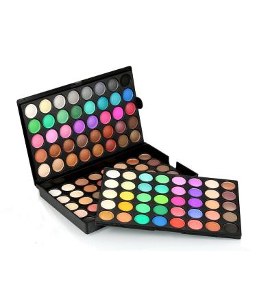 Jojomis Shimmer & Matte Eyeshadows Eye Shadow Makeup Palette Multicolor Eyes Cosmetic Powder Long Lasting 120 Colors