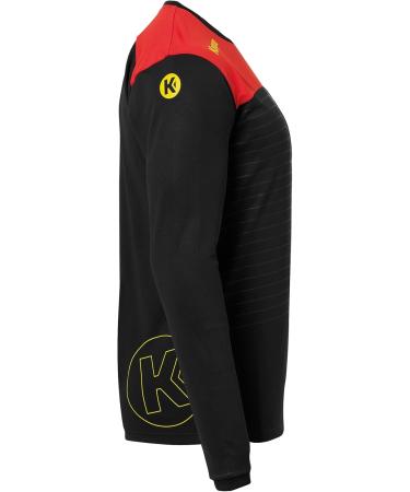 Buy Kempa Herren Emotion 2.0 Langarmshirt - Herren Longsleeve in Schwarz/Rot/Gelb | International Shipping Available - Buy Online on GoSupps.com