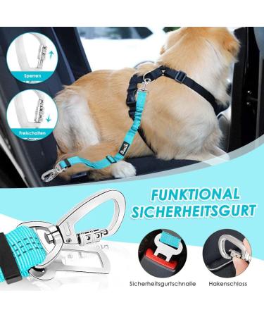 Buy Slowton Dog Harness with Seat Belt Breathable & Secure Car Safety for Dogs - Light Blue Medium - International Shipping Available - Buy Online on GoSupps.com