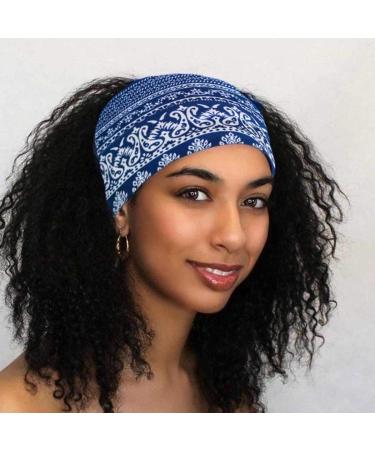 Bohend Boho Headbands - Wide Knotted Hair Bands with Fashion Printing for Women and Girls - Buy Online on GoSupps.com