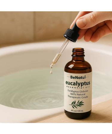 Eucalyptus Essential Oil 120ml with Dropper Pure Aromatherapy Oil - Buy Online on GoSupps.com