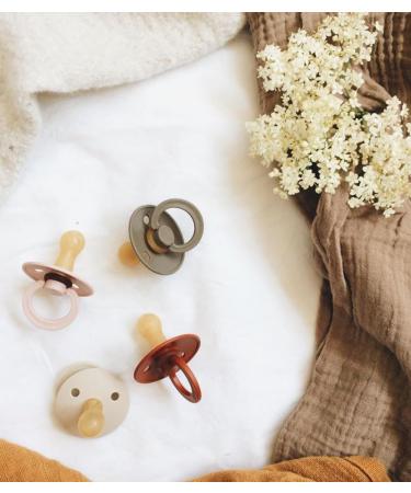 BIBSS Sage L Rubber Pacifier - Natural Hevea Material for Safe Soothing | International Shipping Available - Buy Online on GoSupps.com