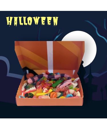 Halloween Spooky Sweet Mix - 500g Box of Gummy Spiders Jelly Bones Gummy Fingers and More! (1) - Buy Online on GoSupps.com