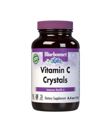 Bluebonnet Nutrition Vitamin C Crystals for Immune Health for Antioxidant Protection Soy Free Gluten Free Non-GMO Kosher Dairy Free Vegan Powder 4.4 oz (125 g)