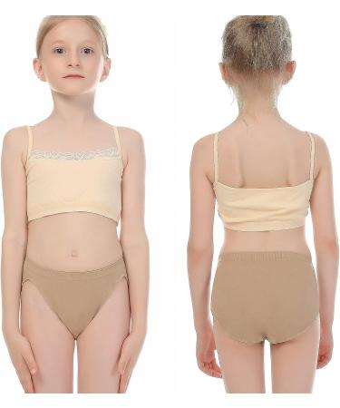 NIMONI 2 Pack Nude Ballet Dance Briefs for Women and Girls - Beige High Cut Cotton Shorts for Gymnastics - Ages 5-10 - Buy Online on GoSupps.com