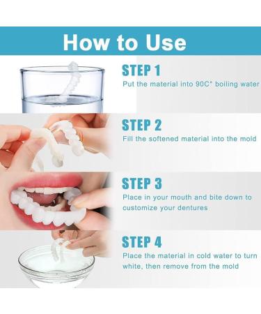 Instant Confidence Smile: Top & Bottom Snap-On Fake Teeth for Broken & Missing Tooth - Buy Online on GoSupps.com